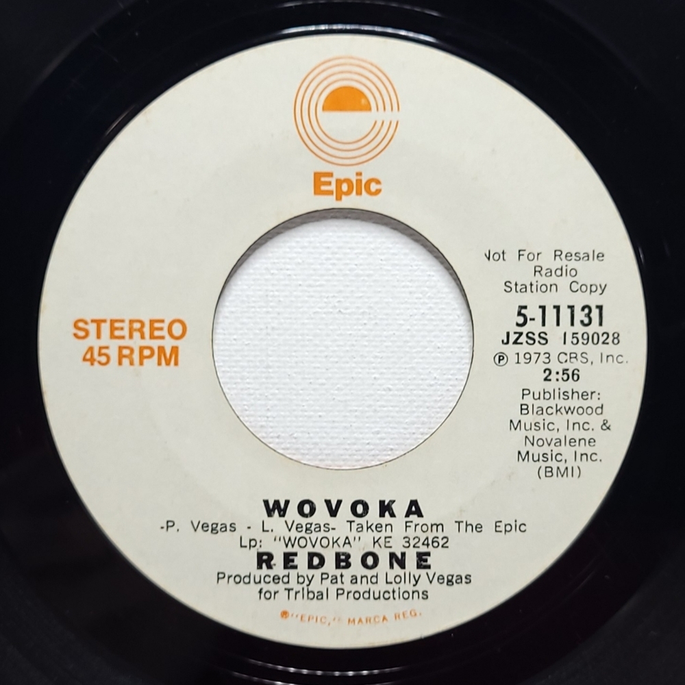 Redbone - Wovoka Promo 7" Vinyl 45 VG-VG+